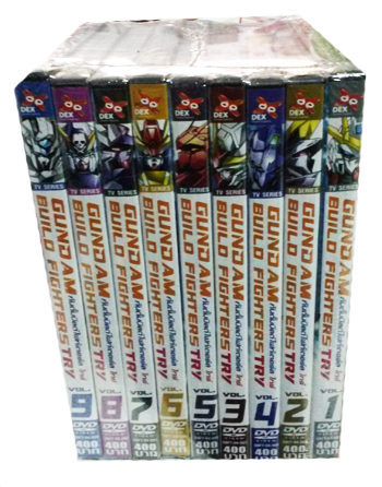DVD : Gundam build fighters Try : กันดั้มบิลด์ไฟท์เตอร์ส ไทร Vol.01-09 Packset 1