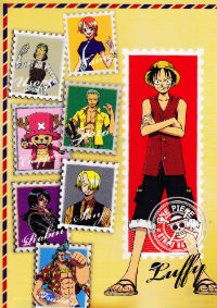 Onepiece : แฟ้มใสวันพีช หน้าคู่ แบบ 1 Onepiece : แฟ้มใสวันพีช หน้าคู่ แบบ 1