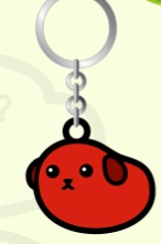 Mameshiba : พวงกุญแจยาง มาเมซิบะ ลาย Chili Bean Mameshiba : พวงกุญแจยาง มาเมซิบะ ลาย Chili Bean