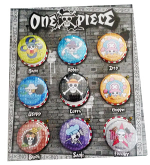 One piece : เข็มกลัดวันพีชแพ็คเซ็ท ลายรวมหัวกะโหลก One piece : เข็มกลัดวันพีชแพ็คเซ็ท ลายรวมหัวกะโหลก