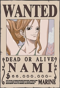 Onepiece : Poster Wanted : โปสเตอร์วันพีช ลาย NAMI Onepiece : Poster Wanted : โปสเตอร์วันพีช ลาย NAMI