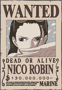 Onepiece : Poster Wanted : โปสเตอร์วันพีช ลาย ROBIN Onepiece : Poster Wanted : โปสเตอร์วันพีช ลาย ROBIN