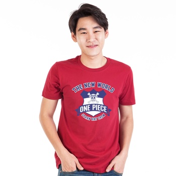 DOP-616-RE-M Tees OP The new world สีแดง 0 DOP-616-RE-M Tees OP The new world สีแดง 0