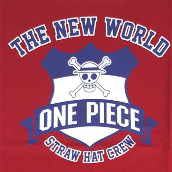 DOP-616-RE-M Tees OP The new world สีแดง 2 DOP-616-RE-M Tees OP The new world สีแดง 2
