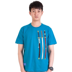 DOP-612-GR-XL เสื้อยืดวันพีซ ลาย Sword of Zoro สีเขียว DOP-612-GR-XL เสื้อยืดวันพีซ ลาย Sword of Zoro สีเขียว