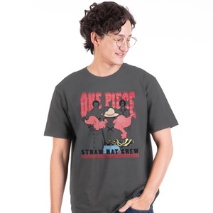 DOP-689-GY-M เสื้อยืดวันพีซ ลาย Luffy สีเทา DOP-689-GY-M เสื้อยืดวันพีซ ลาย Luffy สีเทา