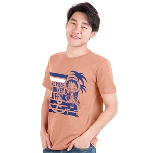 DOP-690-PI-S เสื้อยืดวันพีซ ลาย Luffy สีชมพูอ่อน DOP-690-PI-S เสื้อยืดวันพีซ ลาย Luffy สีชมพูอ่อน