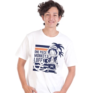 DOP-690-WH-S เสื้อยืดวันพีซ ลาย Luffy สีขาว DOP-690-WH-S เสื้อยืดวันพีซ ลาย Luffy สีขาว