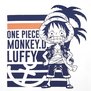 DOP-690-WH-S เสื้อยืดวันพีซ ลาย Luffy สีขาว 3 DOP-690-WH-S เสื้อยืดวันพีซ ลาย Luffy สีขาว 3