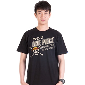 DOP-693-BK-S เสื้อยืดวันพีซ ลาย Icon Luffy สีดำ DOP-693-BK-S เสื้อยืดวันพีซ ลาย Icon Luffy สีดำ