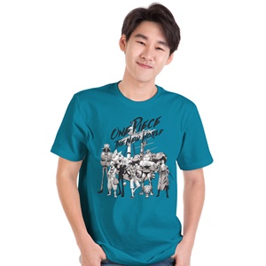 DOP-698-GR-S เสื้อยืดวันพีซ ลาย Straw Hat Crew สีเขียว DOP-698-GR-S เสื้อยืดวันพีซ ลาย Straw Hat Crew สีเขียว