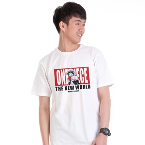 DOP-697-WH-S เสื้อวันพีซลาย Red Luffy ขาว DOP-697-WH-S เสื้อวันพีซลาย Red Luffy ขาว