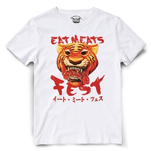 EMF-001-WH-S เสื้อยืด Eat Meat Fest EMF-001-WH-S เสื้อยืด Eat Meat Fest