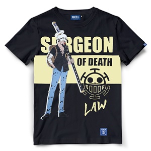 DOP-757-BK-S เสื้อยืดวันพีซ ลาย Law สีดำ 1 DOP-757-BK-S เสื้อยืดวันพีซ ลาย Law สีดำ 1