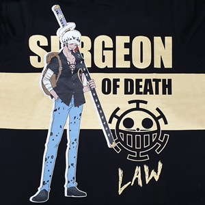 DOP-757-BK-S เสื้อยืดวันพีซ ลาย Law สีดำ 2 DOP-757-BK-S เสื้อยืดวันพีซ ลาย Law สีดำ 2