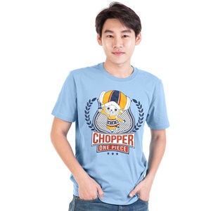 DOP-759-BL-S เสื้อยืดวันพีซ ลาย Chopper สีฟ้า DOP-759-BL-S เสื้อยืดวันพีซ ลาย Chopper สีฟ้า