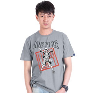 DOP-761-GY-S เสื้อยืดวันพีซ ลาย Luffy สีเทา DOP-761-GY-S เสื้อยืดวันพีซ ลาย Luffy สีเทา