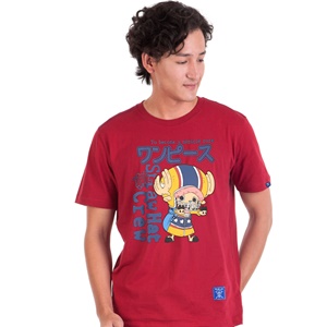 DOP-769-RE-S เสื้อยืดวันพีซ ลาย Chopper สีแดง DOP-769-RE-S เสื้อยืดวันพีซ ลาย Chopper สีแดง
