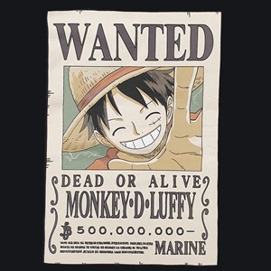 DOP-788-BK-L เสื้อยืดวันพีซ ลาย WANTED LUFFY ดำ 1 DOP-788-BK-L เสื้อยืดวันพีซ ลาย WANTED LUFFY ดำ 1
