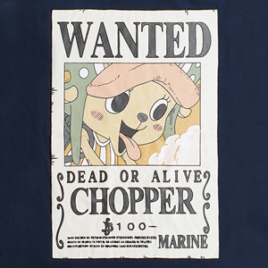 DOP-791-NV-L เสื้อยืดวันพีซ ลาย WANTED CHOPPER กรม 0 DOP-791-NV-L เสื้อยืดวันพีซ ลาย WANTED CHOPPER กรม 0