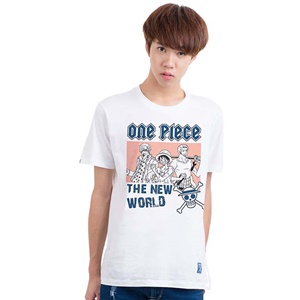 DOP-758-WH-XL เสื้อยืดวันพีซ ลาย Luffy & Friends สีขาว DOP-758-WH-XL เสื้อยืดวันพีซ ลาย Luffy & Friends สีขาว