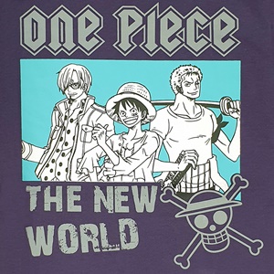 DOP-758-PP-L เสื้อยืดวันพีซ ลาย Luffy & Friends สีม่วง 2 DOP-758-PP-L เสื้อยืดวันพีซ ลาย Luffy & Friends สีม่วง 2
