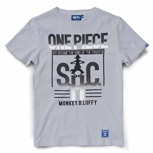 DOP-770-GY-S เสื้อยืดวันพีซ ลาย S.H.C สีเทา 3 DOP-770-GY-S เสื้อยืดวันพีซ ลาย S.H.C สีเทา 3