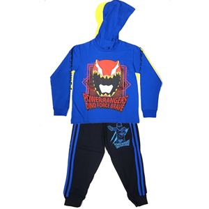 PWR-008-BL-XL KIDS : ชุดวอร์ม เสื้อ+กางเกง Power Rangers สีฟ้า PWR-008-BL-XL KIDS : ชุดวอร์ม เสื้อ+กางเกง Power Rangers สีฟ้า