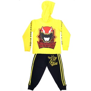 PWR-008-YE-M KIDS : ชุดวอร์ม เสื้อ+กางเกง Power Rangers สีเหลือง PWR-008-YE-M KIDS : ชุดวอร์ม เสื้อ+กางเกง Power Rangers สีเหลือง