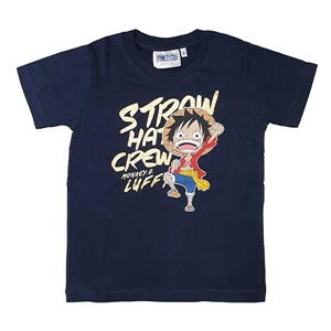 DOP-518-1-N-12 เสื้อยืดเด็กวันพีซ ลาย Mini Luffy สีกรม 0 DOP-518-1-N-12 เสื้อยืดเด็กวันพีซ ลาย Mini Luffy สีกรม 0