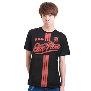 DOP-746-BK-S เสื้อยืดวันพีซ ลาย เบสบอล สีดำ DOP-746-BK-S เสื้อยืดวันพีซ ลาย เบสบอล สีดำ