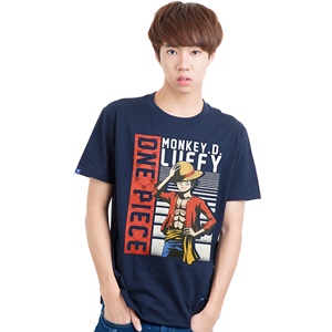 DOP-803-NV-M T-Shirt One Piece Luffy สีกรม DOP-803-NV-M T-Shirt One Piece Luffy สีกรม