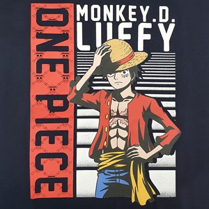 DOP-803-NV-M T-Shirt One Piece Luffy สีกรม 2 DOP-803-NV-M T-Shirt One Piece Luffy สีกรม 2