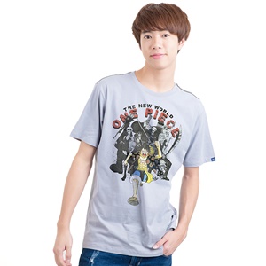 DOP-804-GY-M เสื้อยืดวันพีซ ลาย กลุ่มโจรสลัด สีเทา DOP-804-GY-M เสื้อยืดวันพีซ ลาย กลุ่มโจรสลัด สีเทา