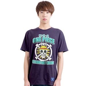 DOP-806-PP-M T-Shirt One Piece Icon Luffy สีม่วง DOP-806-PP-M T-Shirt One Piece Icon Luffy สีม่วง