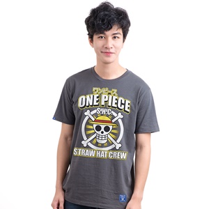 DOP-806-GY-M T-Shirt One Piece Icon Luffy สีเทา 0 DOP-806-GY-M T-Shirt One Piece Icon Luffy สีเทา 0