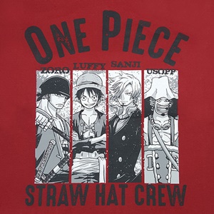 DOP-807-RE-M เสื้อยืดวันพีซ ลาย Luffy & Friends แดง 1 DOP-807-RE-M เสื้อยืดวันพีซ ลาย Luffy & Friends แดง 1