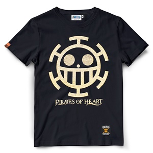 DOP-886-BG-L เสื้อยืดวันพีซ ลาย Law สีดำสกรีนทอง 1 DOP-886-BG-L เสื้อยืดวันพีซ ลาย Law สีดำสกรีนทอง 1