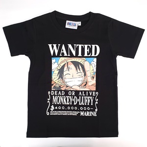 DOP-279-1-BK-XL เสื้อยืดเด็กวันพีซ ลาย WANTED LUFFY สีดำ DOP-279-1-BK-XL เสื้อยืดเด็กวันพีซ ลาย WANTED LUFFY สีดำ
