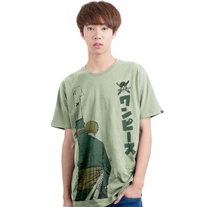DOP-801-GE-XL เสื้อยืดวันพีซ ลาย Zoro สีเขียว DOP-801-GE-XL เสื้อยืดวันพีซ ลาย Zoro สีเขียว