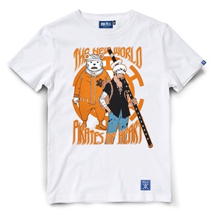 DOP-802-WH-S เสื้อยืดวันพีซ ลาย Law&Bepo สีขาว 1 DOP-802-WH-S เสื้อยืดวันพีซ ลาย Law&Bepo สีขาว 1