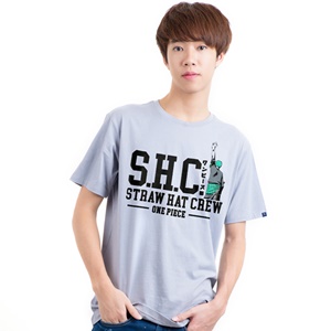 DOP-821-GY-L เสื้อยืดวันพีซ ลาย S.H.C สีเทา DOP-821-GY-L เสื้อยืดวันพีซ ลาย S.H.C สีเทา