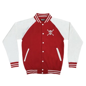 DOP-879-RE-S เสื้อกันหนาววันพีซ ทรงเบสบอล สีแดง 1 DOP-879-RE-S เสื้อกันหนาววันพีซ ทรงเบสบอล สีแดง 1