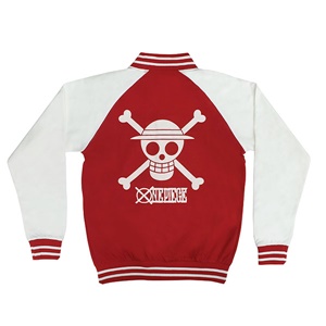 DOP-879-RE-S เสื้อกันหนาววันพีซ ทรงเบสบอล สีแดง 2 DOP-879-RE-S เสื้อกันหนาววันพีซ ทรงเบสบอล สีแดง 2