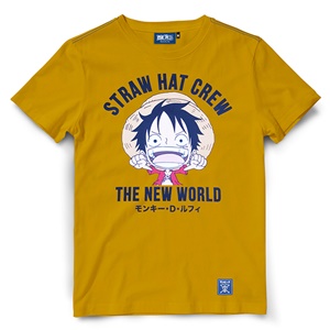 DOP-617-1-YE-10 เสื้อยืดเด็กวันพีซ ลาย Mini Luffy สีเหลือง DOP-617-1-YE-10 เสื้อยืดเด็กวันพีซ ลาย Mini Luffy สีเหลือง