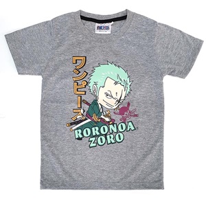 DOP-618-1-GY-6 เสื้อยืดเด็กวันพีซ ลาย Mini Zoro สีเทา 0 DOP-618-1-GY-6 เสื้อยืดเด็กวันพีซ ลาย Mini Zoro สีเทา 0