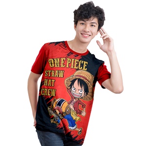 DOP-785-S เสื้อยืดสกรีนเต็มตัว ลาย Luffy & Chopper DOP-785-S เสื้อยืดสกรีนเต็มตัว ลาย Luffy & Chopper