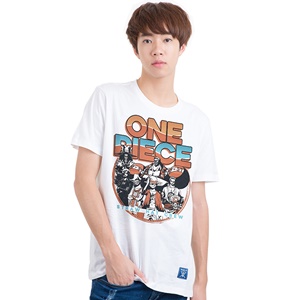 DOP-824-WH-M Luffy&Friends สีขาว DOP-824-WH-M Luffy&Friends สีขาว