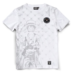 DOP-852-WH-S เสื้อยืดวันพีซ ลาย Luffy สีขาว DOP-852-WH-S เสื้อยืดวันพีซ ลาย Luffy สีขาว