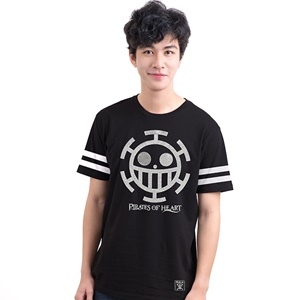 DOP-954-BS-S เสื้อยืดวันพีซ ลาย Icon Law สกรีนเงิน DOP-954-BS-S เสื้อยืดวันพีซ ลาย Icon Law สกรีนเงิน